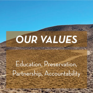 Our ValuesL: Education, Preservation, Partnership, Accountability